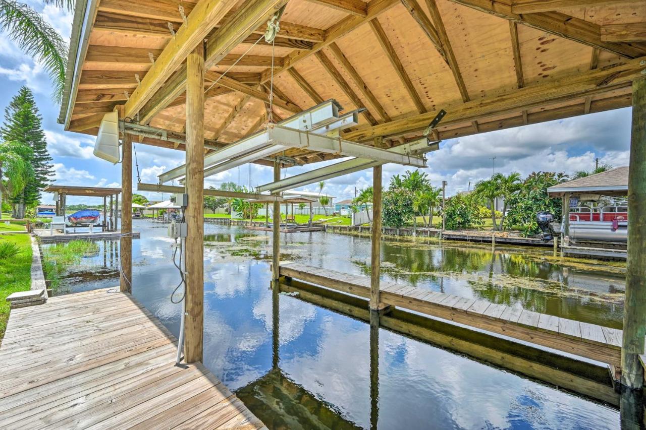 Waterfront Lake Placid Escape With Dock And Lanai Exterior photo